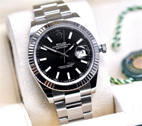 rolex lady datejust black dial|Rolex Datejust 41mm black.